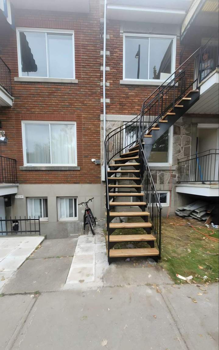 Fabrication escaliers extérieurs Montréal